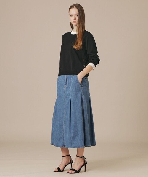 MACKINTOSH LONDON(マッキントッシュ ロンドン)の「フルニードルニットプルオーバー(ニット/セーター・レディース・レッド系その他3/ホワイト/ブラック/ネイビー・38)」の6枚目の写真