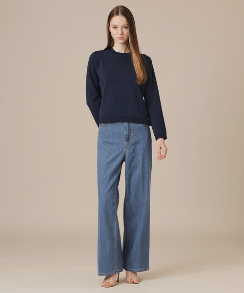 MACKINTOSH LONDON(マッキントッシュ ロンドン)の「フルニードルニットプルオーバー(ニット/セーター・レディース・レッド系その他3/ホワイト/ブラック/ネイビー・38)」の8枚目の写真