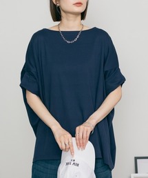 M-5L  変形ドルマン オーバーサイズ半袖カットソー 夏服