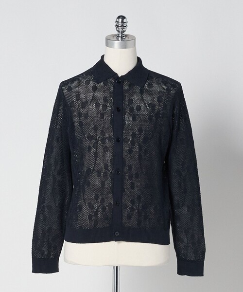 LOEFF(ロエフ)の「<LOEFF>ピンポンツリースポンジ メッシュ カーディガン UNISEX(カーディガン/ボレロ・レディース・モカ/ネイビー・0/1/2)」の1枚目の写真