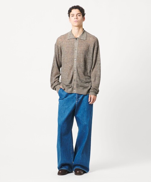 LOEFF(ロエフ)の「<LOEFF>ピンポンツリースポンジ メッシュ カーディガン UNISEX(カーディガン/ボレロ・レディース・モカ/ネイビー・0/1/2)」の6枚目の写真