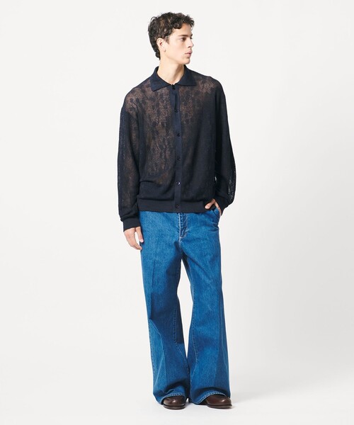 LOEFF(ロエフ)の「<LOEFF>ピンポンツリースポンジ メッシュ カーディガン UNISEX(カーディガン/ボレロ・レディース・モカ/ネイビー・0/1/2)」の9枚目の写真