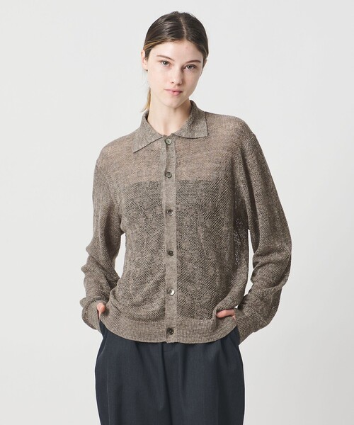 LOEFF(ロエフ)の「<LOEFF>ピンポンツリースポンジ メッシュ カーディガン UNISEX(カーディガン/ボレロ・レディース・モカ/ネイビー・0/1/2)」の10枚目の写真