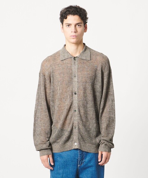 LOEFF(ロエフ)の「<LOEFF>ピンポンツリースポンジ メッシュ カーディガン UNISEX(カーディガン/ボレロ・レディース・モカ/ネイビー・0/1/2)」の13枚目の写真