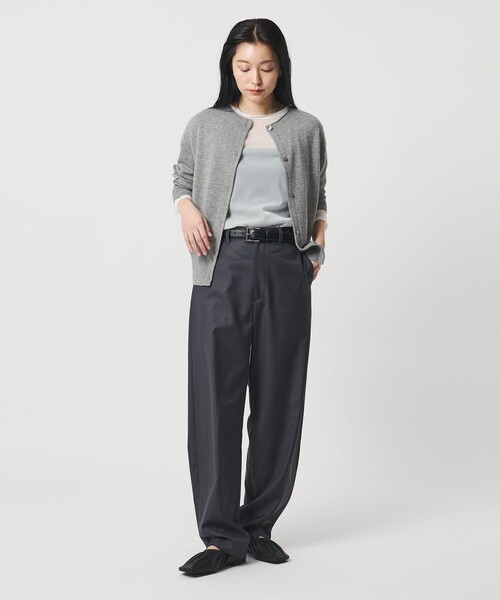 MARW UNITED ARROWS(マルゥ ユナイテッドアローズ)の「<MARW UNITED ARROWS>クルーネック カーディガン(カーディガン/ボレロ・レディース・グレー系/オフホワイト/ブラック・FREE)」の6枚目の写真