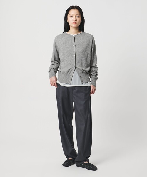 MARW UNITED ARROWS(マルゥ ユナイテッドアローズ)の「<MARW UNITED ARROWS>クルーネック カーディガン(カーディガン/ボレロ・レディース・グレー系/オフホワイト/ブラック・FREE)」の8枚目の写真