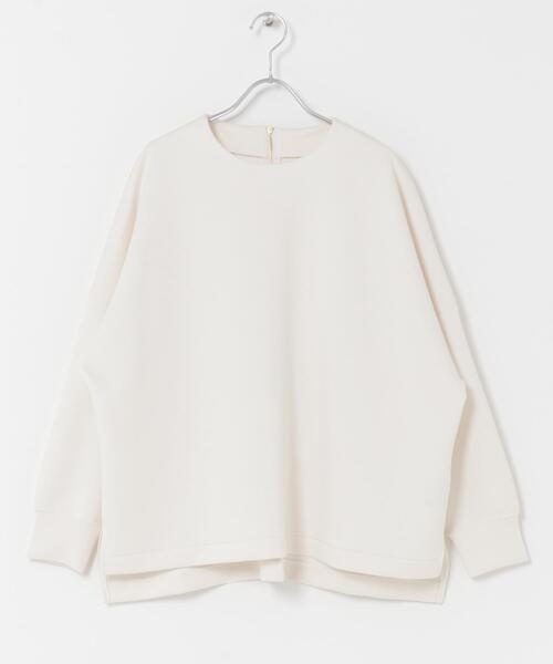 ITEMS URBANRESEARCH（アイテムズ アーバンリサーチ）の「ダンボールバックジッププルオーバー（スウェット・レディース・ネイビー/オフホワイト/ライトブルー・FREE）」の8枚目の写真