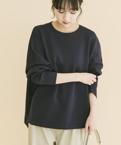 ITEMS URBANRESEARCH（アイテムズ アーバンリサーチ）の「ダンボールバックジッププルオーバー（スウェット・レディース・ネイビー/オフホワイト/ライトブルー・FREE）」の18枚目の写真