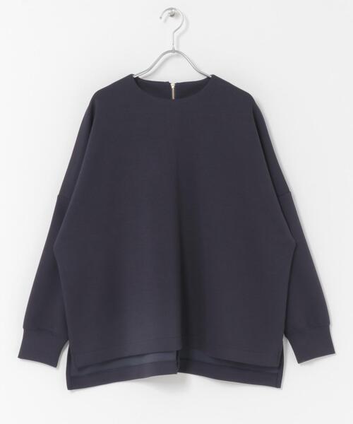 ITEMS URBANRESEARCH（アイテムズ アーバンリサーチ）の「ダンボールバックジッププルオーバー（スウェット・レディース・ネイビー/オフホワイト/ライトブルー・FREE）」の22枚目の写真