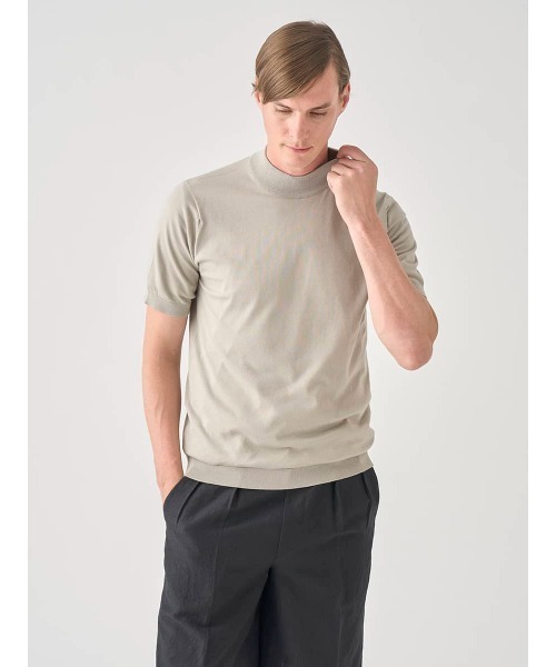 Monkneck полу‑рукавный коттон‑футболка T‑shirt