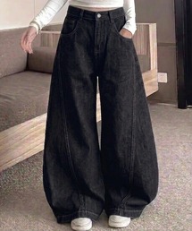 yuue' ( wear )（ユーイ）の「カーブワイドデニムパンツ/ユニセックス（デニムパンツ）」