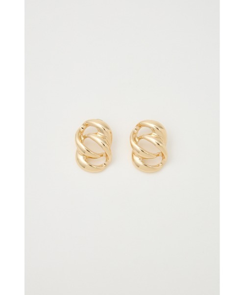 MOUSSY（マウジー）の「【26年SS新作】TWIST MOTIF ピアス（ピアス（両耳用）・レディース・ゴールド/シルバー・FREE）」の3枚目の写真