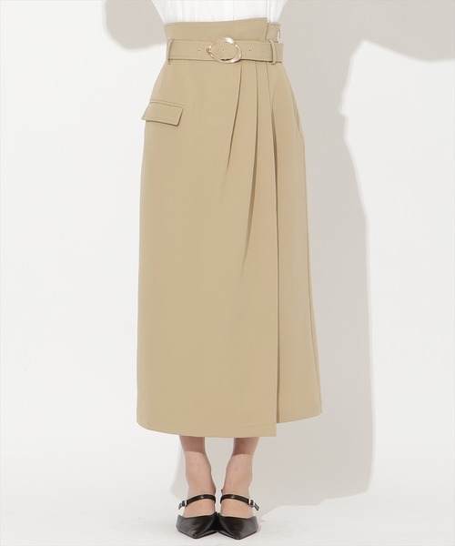 AND COUTURE(アンドクチュール)の「タックストレートスカート(スカート・レディース・グレー/ブルー系その他/ベージュ・FREE)」の15枚目の写真