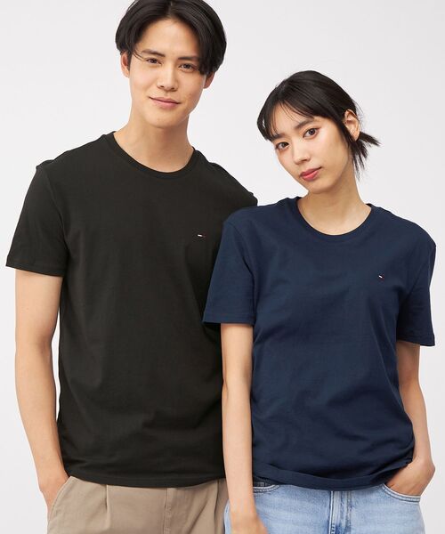 tommy jeans(トミー ジーンズ)の「【オンライン限定】ユニセックス クルーネックTシャツ 3枚パック(ホワイト/ブラック/ネイビー)(Tシャツ/カットソー・メンズ・マルチ・MEDIUM/LARGE/XX-LARGE/SMALL/X-LARGE)」の8枚目の写真