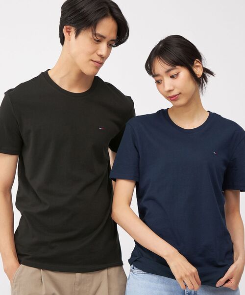 tommy jeans(トミー ジーンズ)の「【オンライン限定】ユニセックス クルーネックTシャツ 3枚パック(ホワイト/ブラック/ネイビー)(Tシャツ/カットソー・メンズ・マルチ・MEDIUM/LARGE/XX-LARGE/SMALL/X-LARGE)」の9枚目の写真
