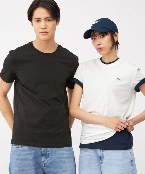 tommy jeans(トミー ジーンズ)の「【オンライン限定】ユニセックス クルーネックTシャツ 3枚パック(ホワイト/ブラック/ネイビー)(Tシャツ/カットソー・メンズ・マルチ・MEDIUM/LARGE/XX-LARGE/SMALL/X-LARGE)」の11枚目の写真