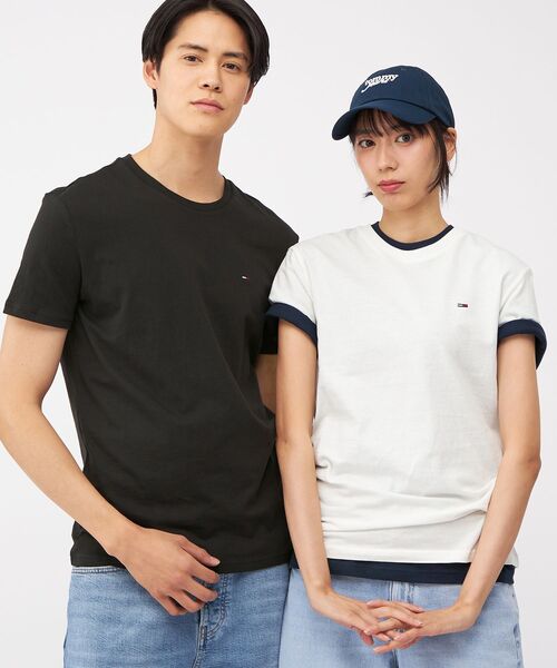tommy jeans(トミー ジーンズ)の「【オンライン限定】ユニセックス クルーネックTシャツ 3枚パック(ホワイト/ブラック/ネイビー)(Tシャツ/カットソー・メンズ・マルチ・MEDIUM/LARGE/XX-LARGE/SMALL/X-LARGE)」の13枚目の写真
