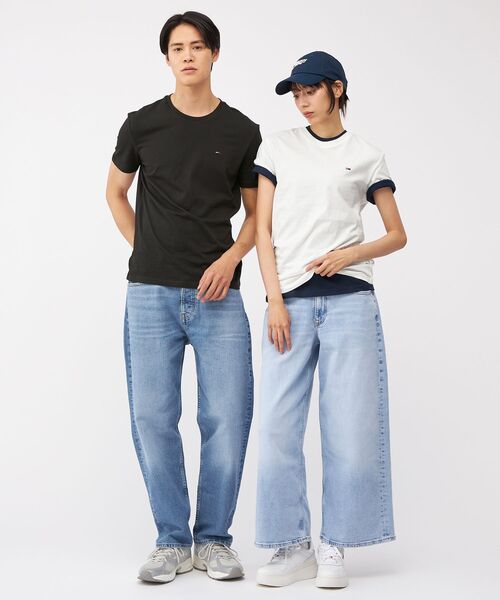 tommy jeans(トミー ジーンズ)の「【オンライン限定】ユニセックス クルーネックTシャツ 3枚パック(ホワイト/ブラック/ネイビー)(Tシャツ/カットソー・メンズ・マルチ・MEDIUM/LARGE/XX-LARGE/SMALL/X-LARGE)」の19枚目の写真