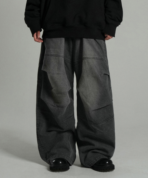 IDWS(アイドンワナセル)の「Cactus Pattern Maxi Denim Pants Black(デニムパンツ・レディース・その他・0/1/2)」の4枚目の写真