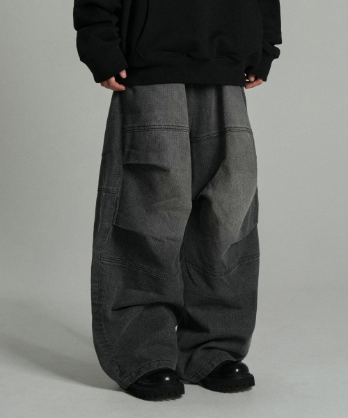 IDWS(アイドンワナセル)の「Cactus Pattern Maxi Denim Pants Black(デニムパンツ・レディース・その他・0/1/2)」の5枚目の写真