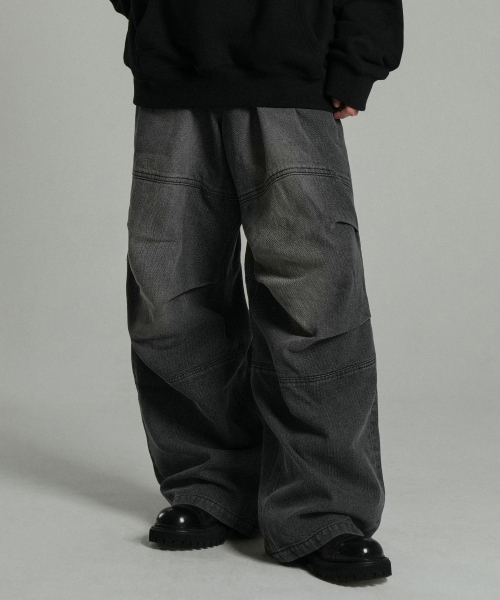 IDWS(アイドンワナセル)の「Cactus Pattern Maxi Denim Pants Black(デニムパンツ・レディース・その他・0/1/2)」の7枚目の写真