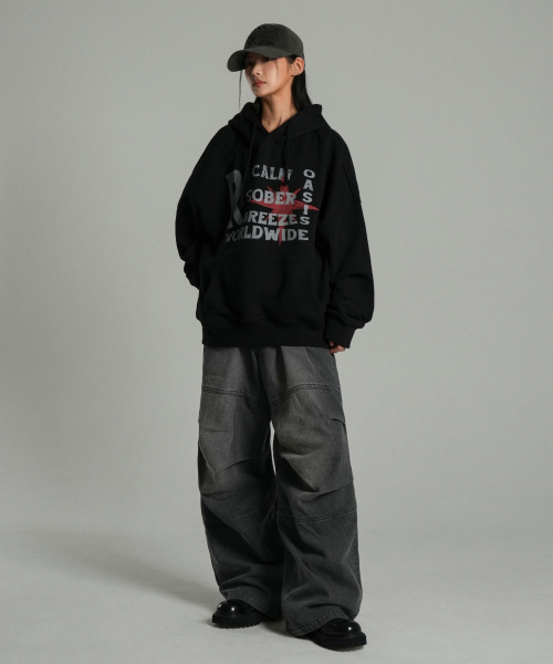 IDWS(アイドンワナセル)の「Cactus Pattern Maxi Denim Pants Black(デニムパンツ・レディース・その他・0/1/2)」の11枚目の写真