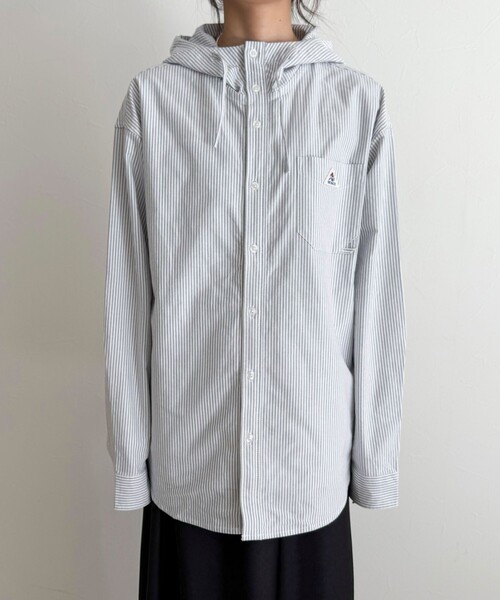 fredy emue（フレディエミュ）の「【GEVACO/ゲバコ】フーディシャツ（シャツ/ブラウス・レディース・パープル系その他/ブラック系その他/ブルー系その他・38）」の13枚目の写真