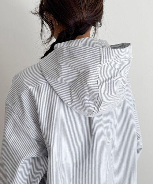 fredy emue（フレディエミュ）の「【GEVACO/ゲバコ】フーディシャツ（シャツ/ブラウス・レディース・パープル系その他/ブラック系その他/ブルー系その他・38）」の16枚目の写真