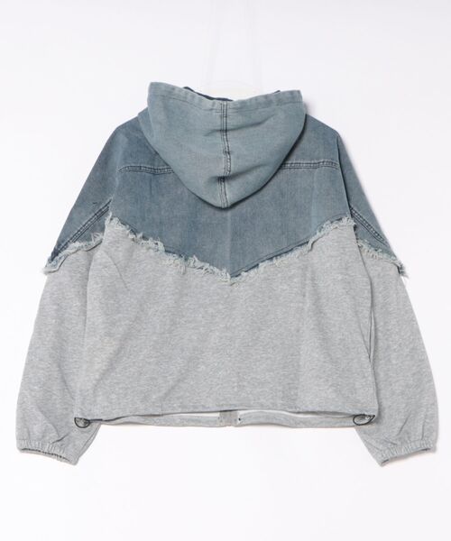 GORGE(ゴージ)の「《デニム切り替え×フード付き》ブルゾン/秋冬春/全2色(ブルゾン・レディース・ブラック/グレー・F)」の13枚目の写真
