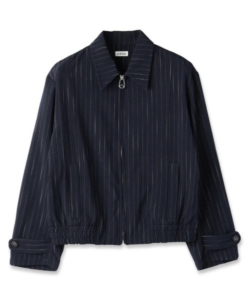 JIEDA(ジエダ)の「STRIPE ZIP JACKET(ブルゾン・メンズ・グレー/ネイビー・2/1)」の10枚目の写真