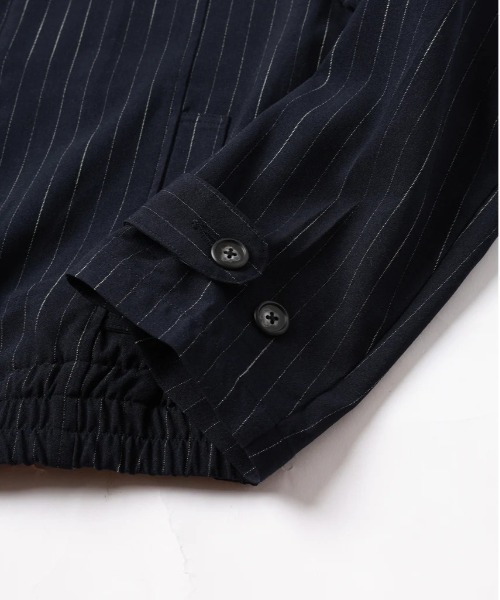 JIEDA(ジエダ)の「STRIPE ZIP JACKET(ブルゾン・メンズ・グレー/ネイビー・2/1)」の3枚目の写真