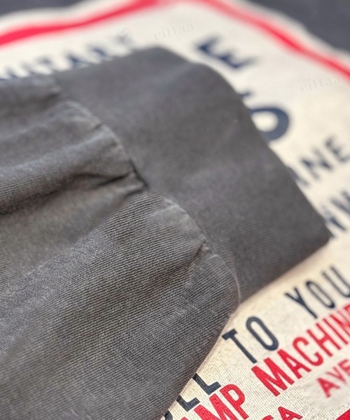 Dalfwin(ダールフィン)の「韓国ファッション POSTAGEヴィンテージプリント長袖Tシャツ(Tシャツ/カットソー・レディース・ブルー/チャコールグレー・FREE)」の15枚目の写真