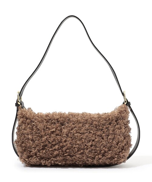 VIOLAd'ORO(ヴィオラドーロ)の「VIOLAd'ORO フェイクファー ショルダーバッグ(ハンドバッグ・レディース・ダークブラウン・FREE)」の1枚目の写真