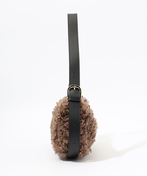 VIOLAd'ORO(ヴィオラドーロ)の「VIOLAd'ORO フェイクファー ショルダーバッグ(ハンドバッグ・レディース・ダークブラウン・FREE)」の8枚目の写真