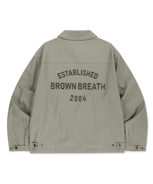 BROWNBREATH(ブラウンブレス)の「OXFORD ZIP UP JACKET - LIGHT GREY(デニムジャケット・レディース・その他・SMALL/MEDIUM/LARGE/X-LARGE)」の10枚目の写真