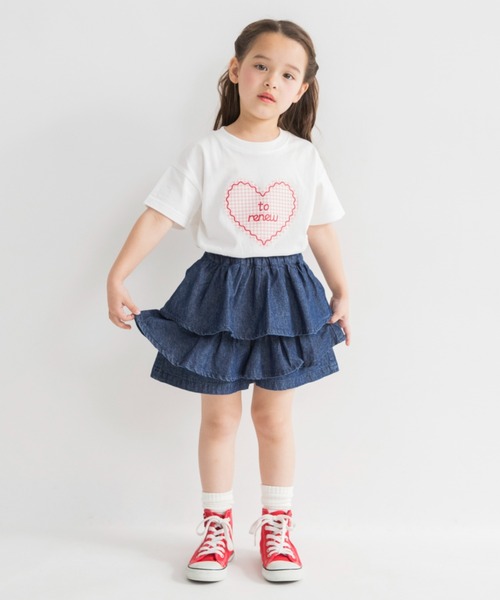 DRC branshes(ディーアールシーブランシェス)の「【WEB限定/DRC】デニムフリルスカパン(デニムパンツ・キッズ・ネイビー/ブラック/ブルー・150/100/130/140/110/120)」の11枚目の写真