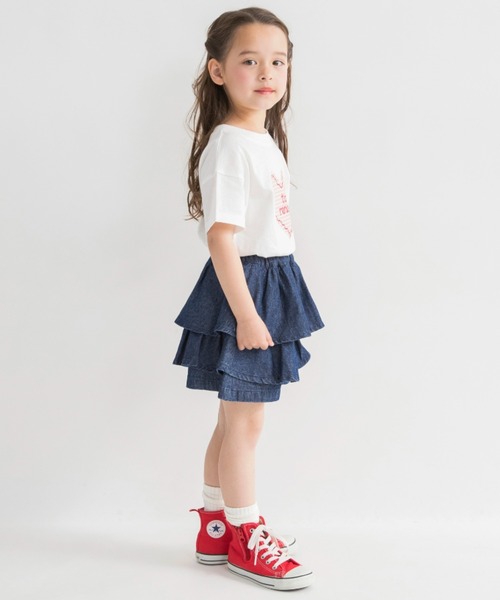 DRC branshes(ディーアールシーブランシェス)の「【WEB限定/DRC】デニムフリルスカパン(デニムパンツ・キッズ・ネイビー/ブラック/ブルー・150/100/130/140/110/120)」の13枚目の写真