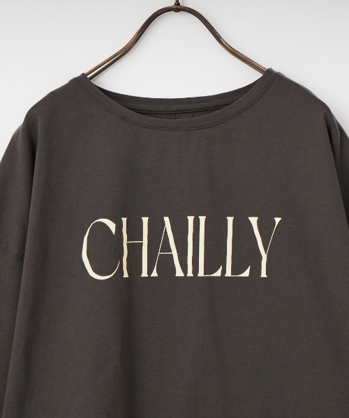 MICA&DEAL（マイカ＆ディール）の「[MICA&DEAL/マイカアンドディール] CHAILLY ロールスリーブ7分袖プリントTシャツ（Tシャツ/カットソー・レディース・ホワイト/ダークグレー/ベージュ・F）」の5枚目の写真