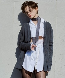 JOSE MOON | PLATE VNECK OVER CARDIGAN/プレートブイネックオーバーカーディガン(カーディガン/ボレロ)