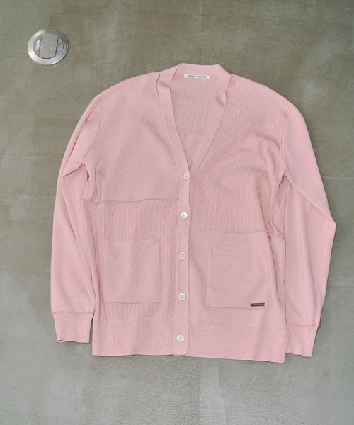 JOSE MOON（ジョゼムーン）の「PLATE VNECK OVER CARDIGAN/プレートブイネックオーバーカーディガン（カーディガン/ボレロ・レディース・ブラック/チャコールグレー/ピンク・38/36）」の17枚目の写真