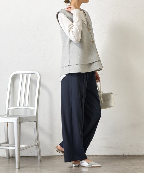 Jena espace merveilleux（ジェナ　エスパスメルヴェイユ）の「ペプラムフリルジレ（ベスト・レディース・ライトグレー/ブラック・FREE）」の20枚目の写真