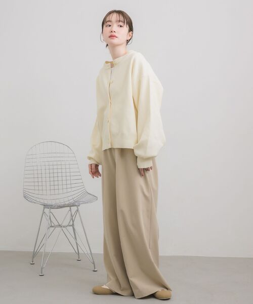 RETRO GIRL（レトロガール）の「ポリNTカーディガン（カーディガン/ボレロ・レディース・オフホワイト/ピンク/ブラック・FREE）」の7枚目の写真