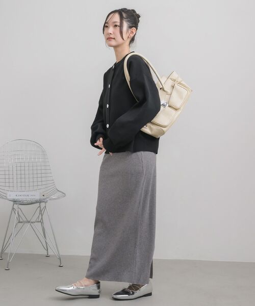 RETRO GIRL（レトロガール）の「ポリNTカーディガン（カーディガン/ボレロ・レディース・オフホワイト/ピンク/ブラック・FREE）」の15枚目の写真