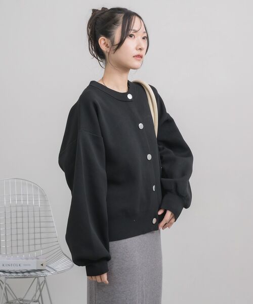 RETRO GIRL（レトロガール）の「ポリNTカーディガン（カーディガン/ボレロ・レディース・オフホワイト/ピンク/ブラック・FREE）」の19枚目の写真