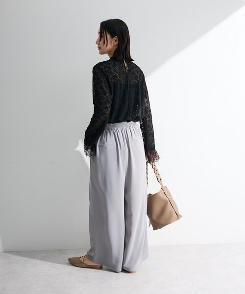 Green Parks(グリーンパークス)の「総レースプルオーバー(Tシャツ/カットソー・レディース・ブラック/ホワイト系その他2・FREE)」の6枚目の写真