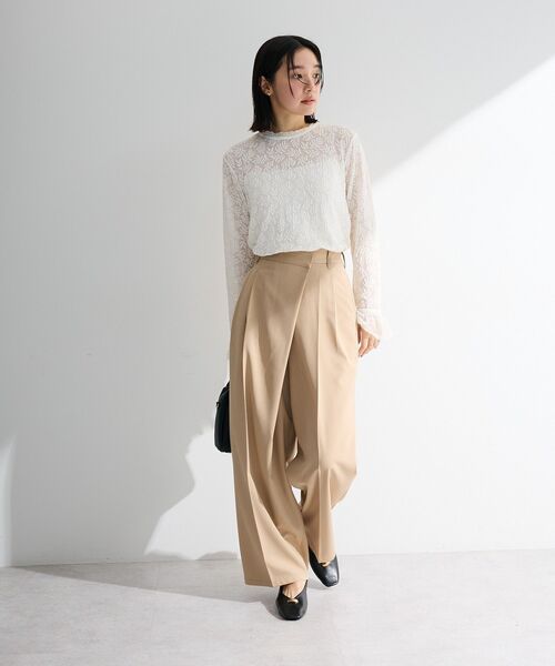 Green Parks(グリーンパークス)の「総レースプルオーバー(Tシャツ/カットソー・レディース・ブラック/ホワイト系その他2・FREE)」の10枚目の写真