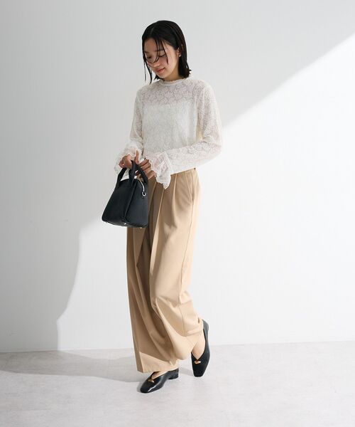 Green Parks(グリーンパークス)の「総レースプルオーバー(Tシャツ/カットソー・レディース・ブラック/ホワイト系その他2・FREE)」の11枚目の写真