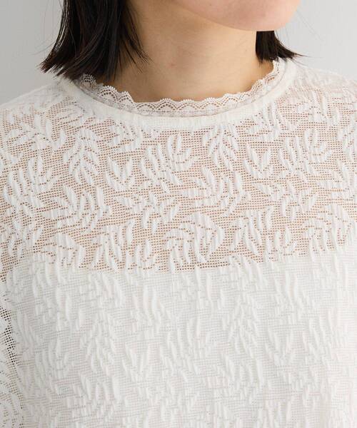 Green Parks(グリーンパークス)の「総レースプルオーバー(Tシャツ/カットソー・レディース・ブラック/ホワイト系その他2・FREE)」の18枚目の写真