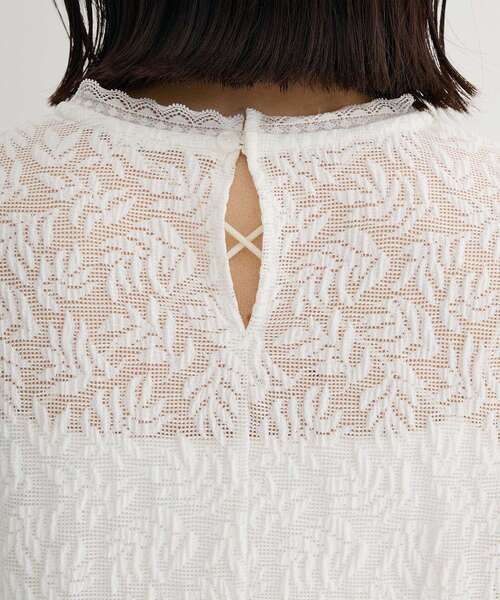 Green Parks(グリーンパークス)の「総レースプルオーバー(Tシャツ/カットソー・レディース・ブラック/ホワイト系その他2・FREE)」の19枚目の写真