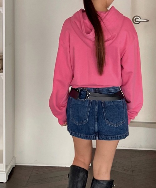 LYEON（リヨン）の「フリルパーカー/フーディー（パーカー・レディース・ブラック/ピンク/ブルー・FREE）」の5枚目の写真